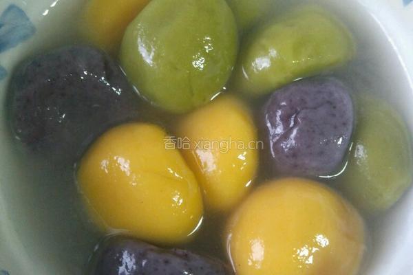 多彩汤圆的做法图解5