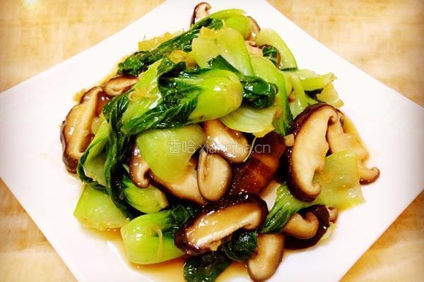 蚝油香菇油菜的做法图解8