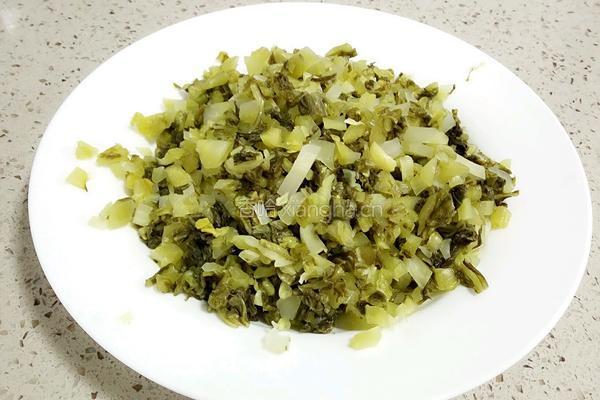 酱腌菜肉末的做法图解3