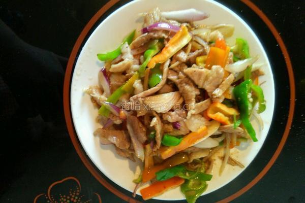 洋葱爆肉的做法图解4