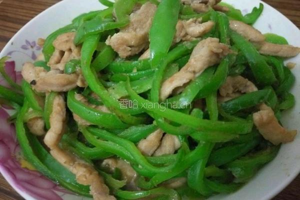青椒炒肉的做法图解6