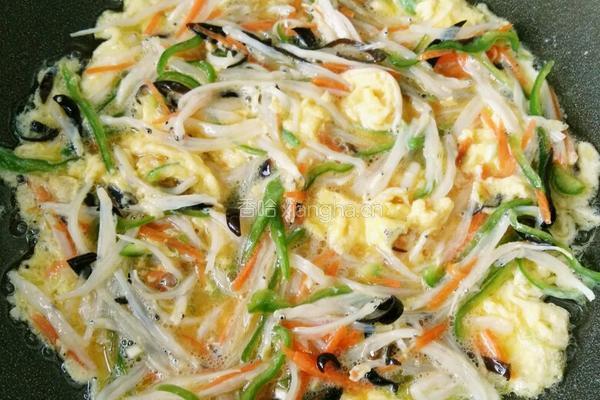 银鱼鸡蛋饼的做法图解6