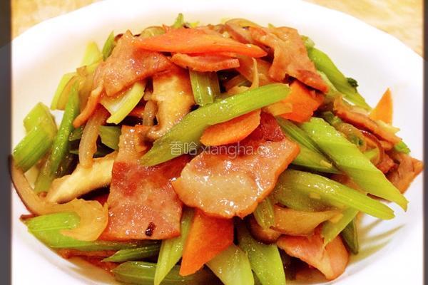 培根芹菜炒杂蔬的做法图解10