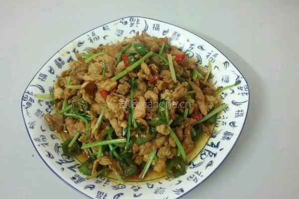 小炒瘦肉的做法图解4