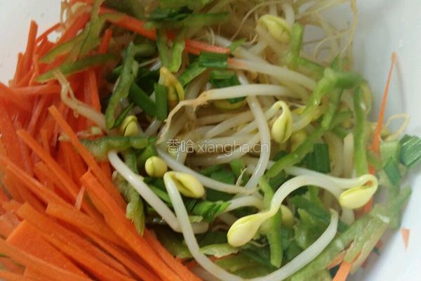 凉拌粉丝豆芽的做法图解6