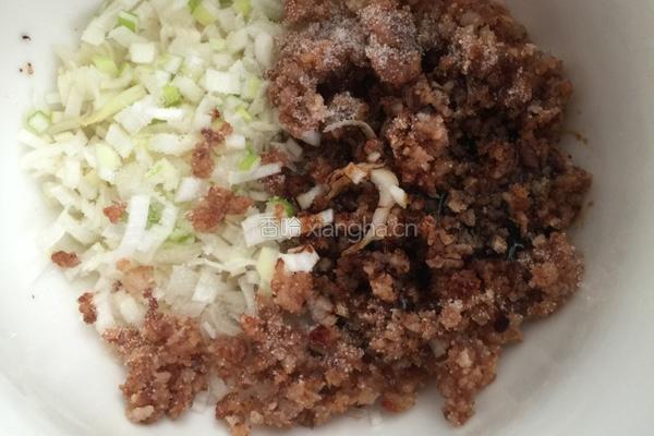 肉渣饼的做法图解3