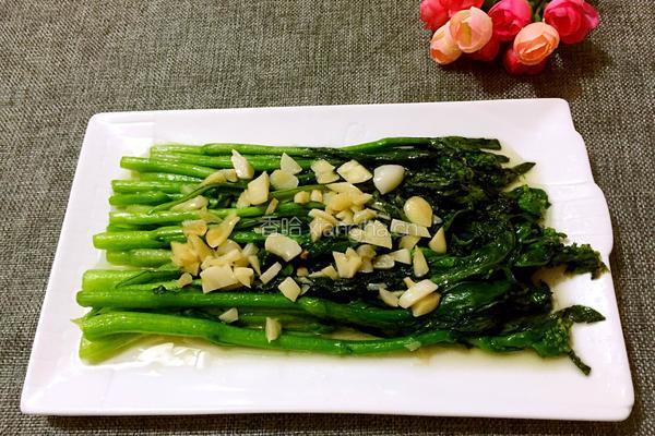 清炒油菜花的做法图解7