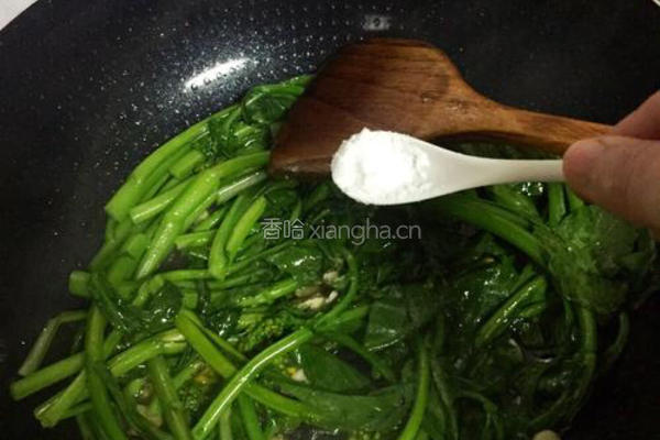 清炒油菜花的做法图解6