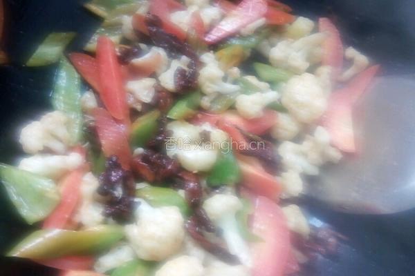 菜花瘦肉的做法图解9