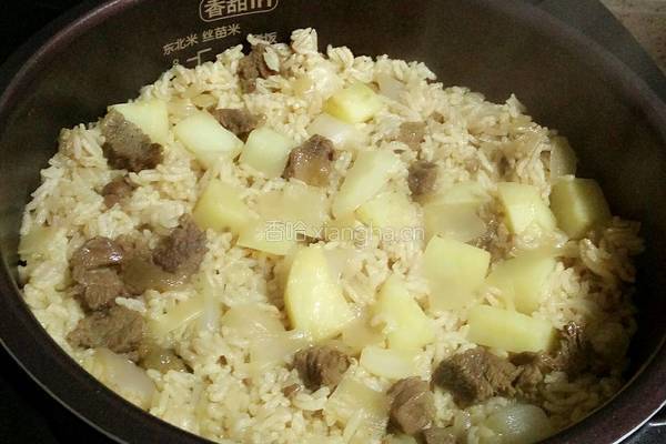 牛肉焖饭的做法图解13