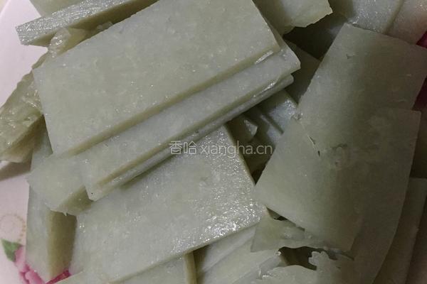 炒凉粉块的做法图解3