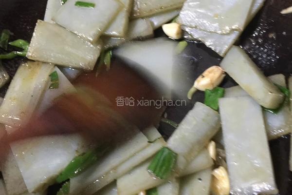 炒凉粉块的做法图解7