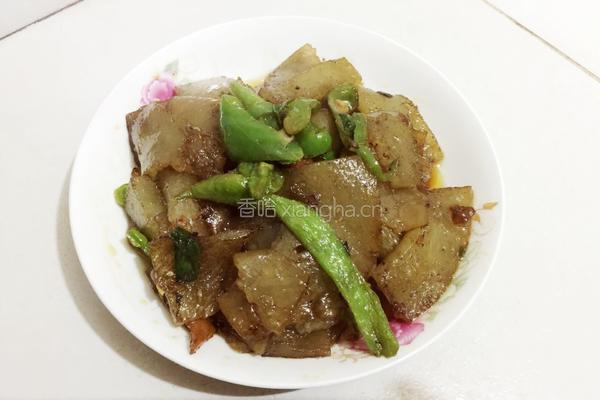 炒凉粉块的做法图解9