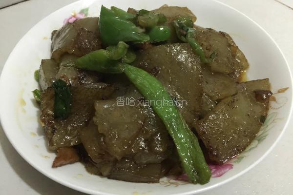 炒凉粉块的做法图解10