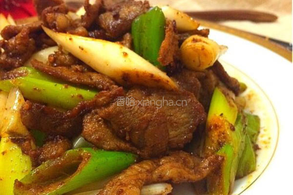 大葱炒孜然羊肉的做法图解5