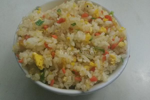 胡萝卜蛋炒饭的做法图解6