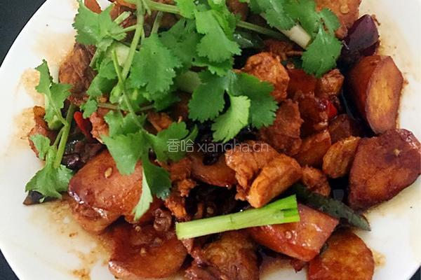 杏鲍菇炆鸡的做法图解7