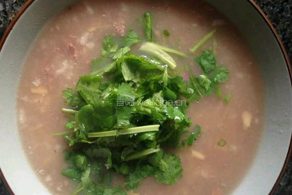 姜丝牛肉粥