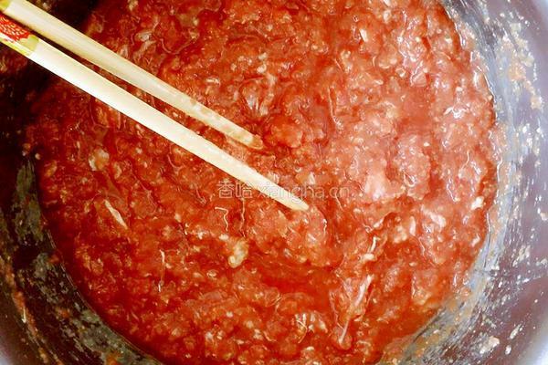 羊肉白菜包子的做法图解2