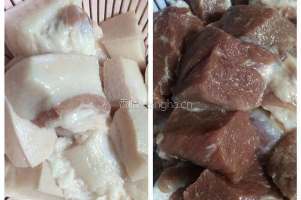 茶树菇烧肉的做法图解1