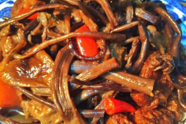 茶树菇烧肉的做法图解8