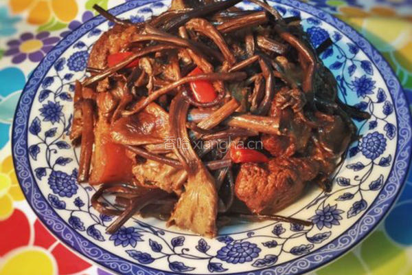 茶树菇烧肉的做法图解9