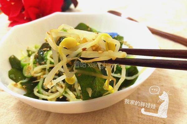 裙带菜拌黄豆芽（韩式拌菜口味）的做法图解8