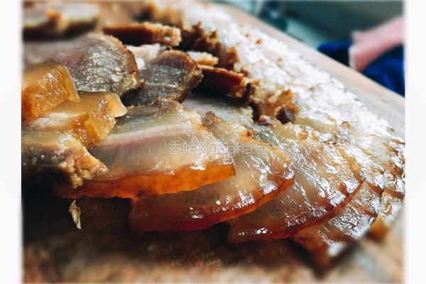 农家腊肉炒蒜苔的做法图解4