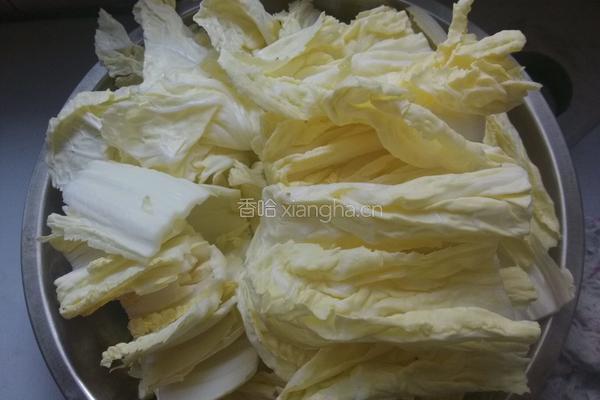 粉丝白菜烩火腿的做法图解3