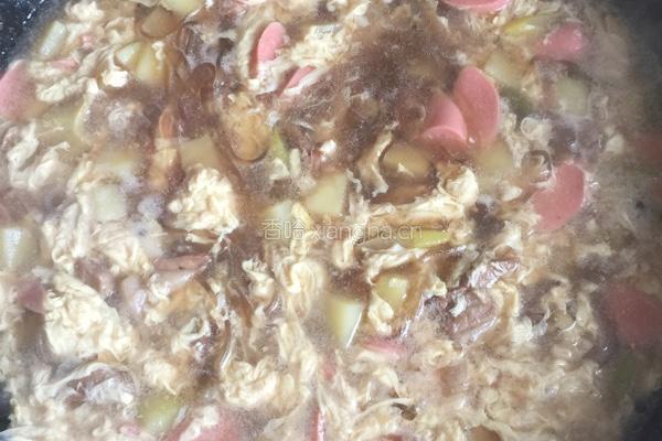 土豆粉条鸡蛋汤的做法图解3