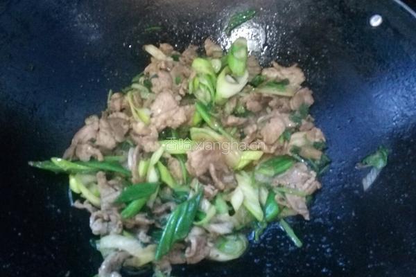 葱爆羊肉的做法图解7