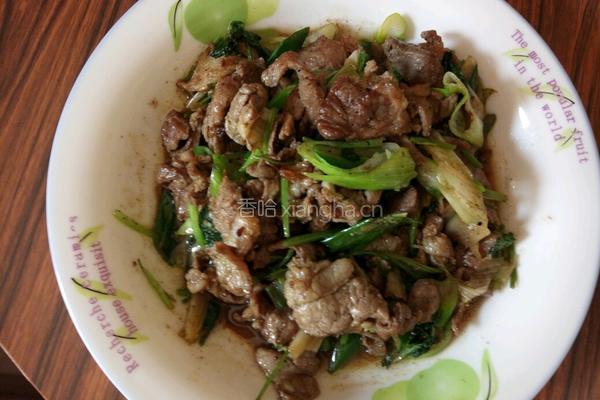葱爆羊肉的做法图解8