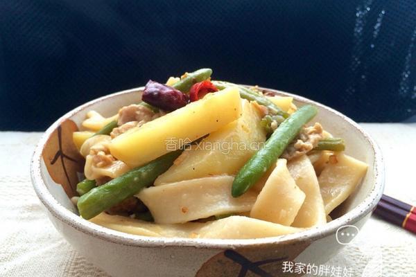 豆角土豆焖乌冬面（宽面）的做法图解12