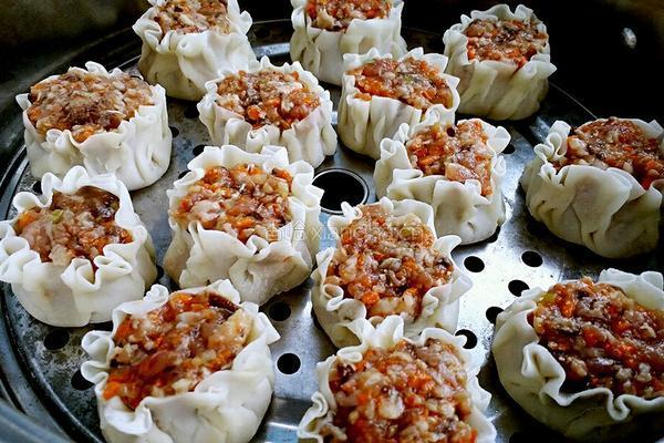 开口烧麦——香菇胡萝卜鲜肉馅的做法图解18