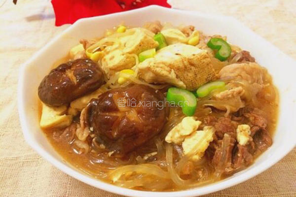 蚝油豆腐粉丝煲的做法图解8