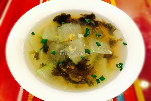 紫菜虾米冬瓜汤的做法图解5