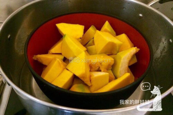 南瓜芝麻饼的做法图解2