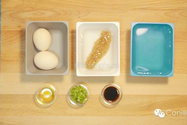 海参蒸蛋的做法图解1