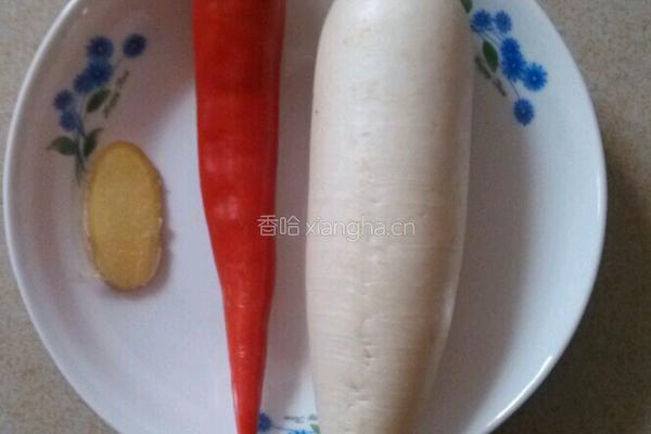 白萝卜肉丝的做法图解1