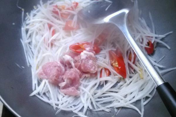 白萝卜肉丝的做法图解8