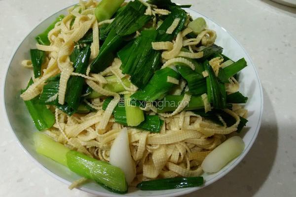 大蒜炒豆皮的做法图解11