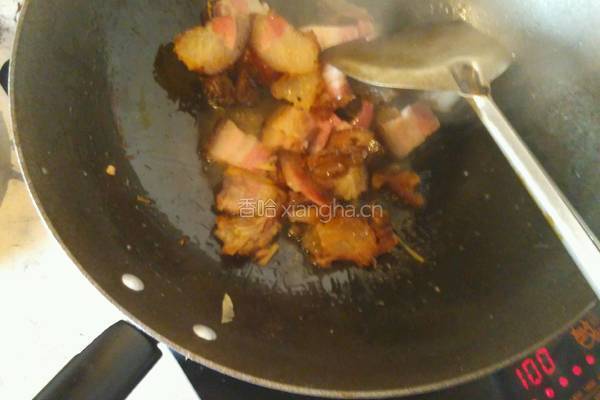 腊肉炒韭菜的做法图解2
