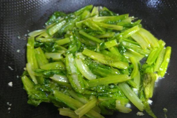 蒜泥油麦菜的做法图解6