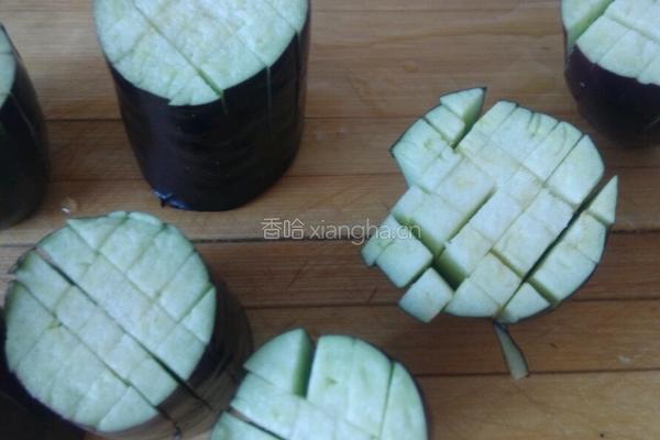 菊花茄子的做法图解3