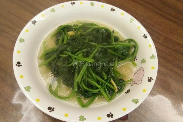 素炒菠菜的做法图解9