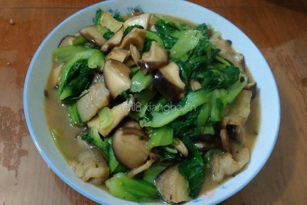 家常版～香菇油菜的做法图解10