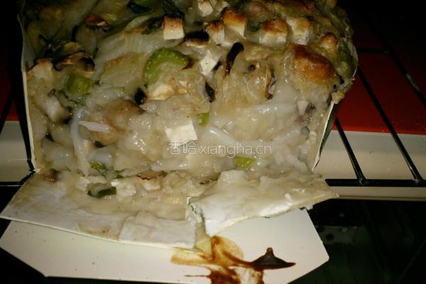 海鲜鱼椒菜米粉蛋糕的做法图解8