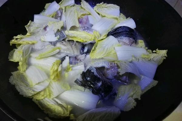 白菜鱼头汤的做法图解9