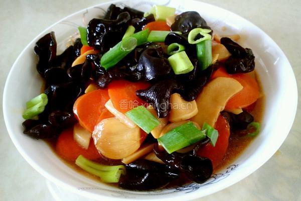 蚝油杏鲍菇炒木耳的做法图解7