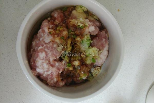 蒸豆腐酿肉的做法图解3
